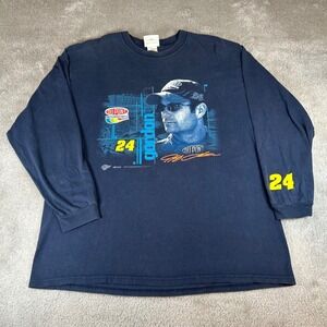 VTG 2005 Winner's Circle Jeff Gordon NASCAR T-Shirt Men's XL Navy DuPont Graphic